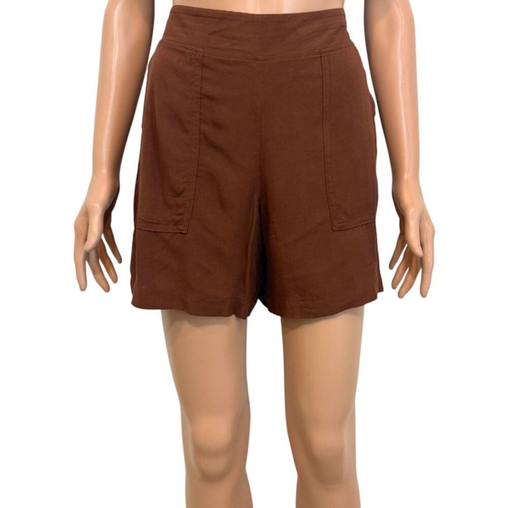 Wildfox M flat front casual pull on shorts pockets SH2 3660